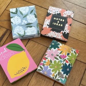 Floral & Fruit Pocket Notepads - Set of 4